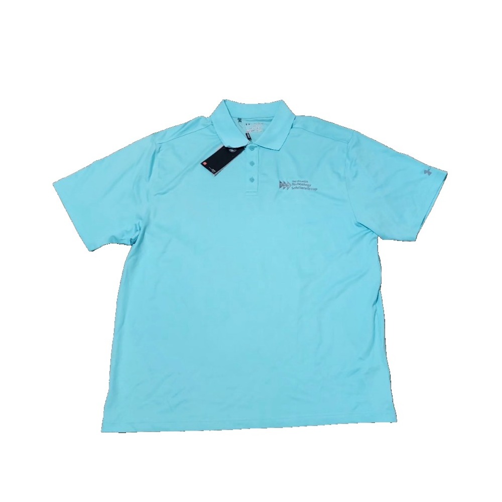 NEW‎ Under Armour Turquoise TSG Tech Polo Short Sleeve Shirt Men's Size 2XL M1